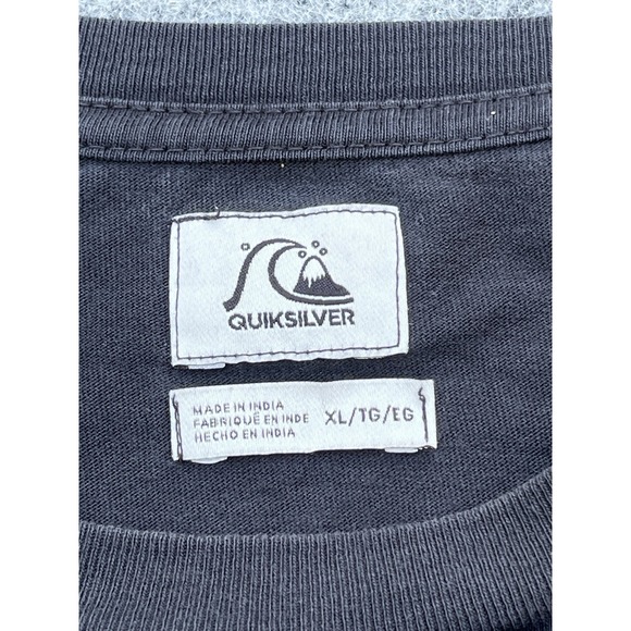 VTG‎  Quiksilver Shirt Mens XL Long Sleeve Spellout Wave And Weed Leaves Grail - Picture 4 of 8